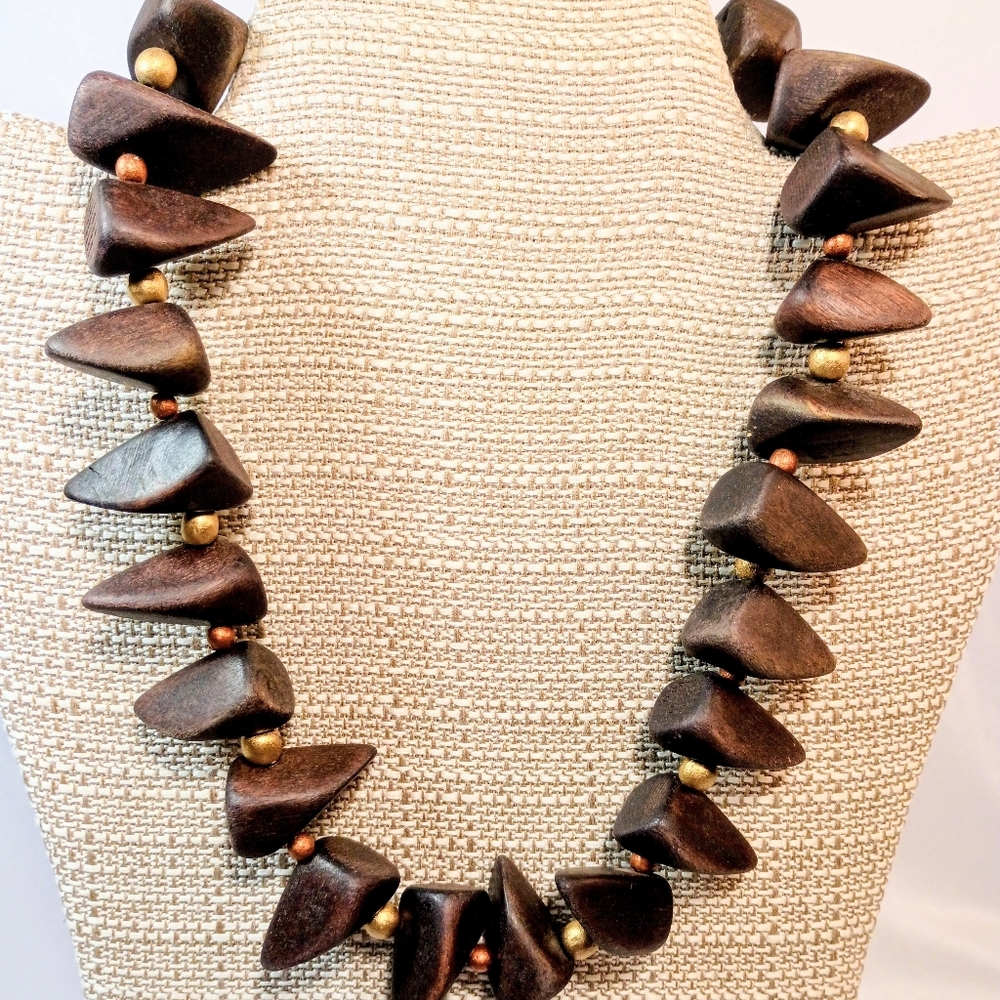Natural Wood Necklace